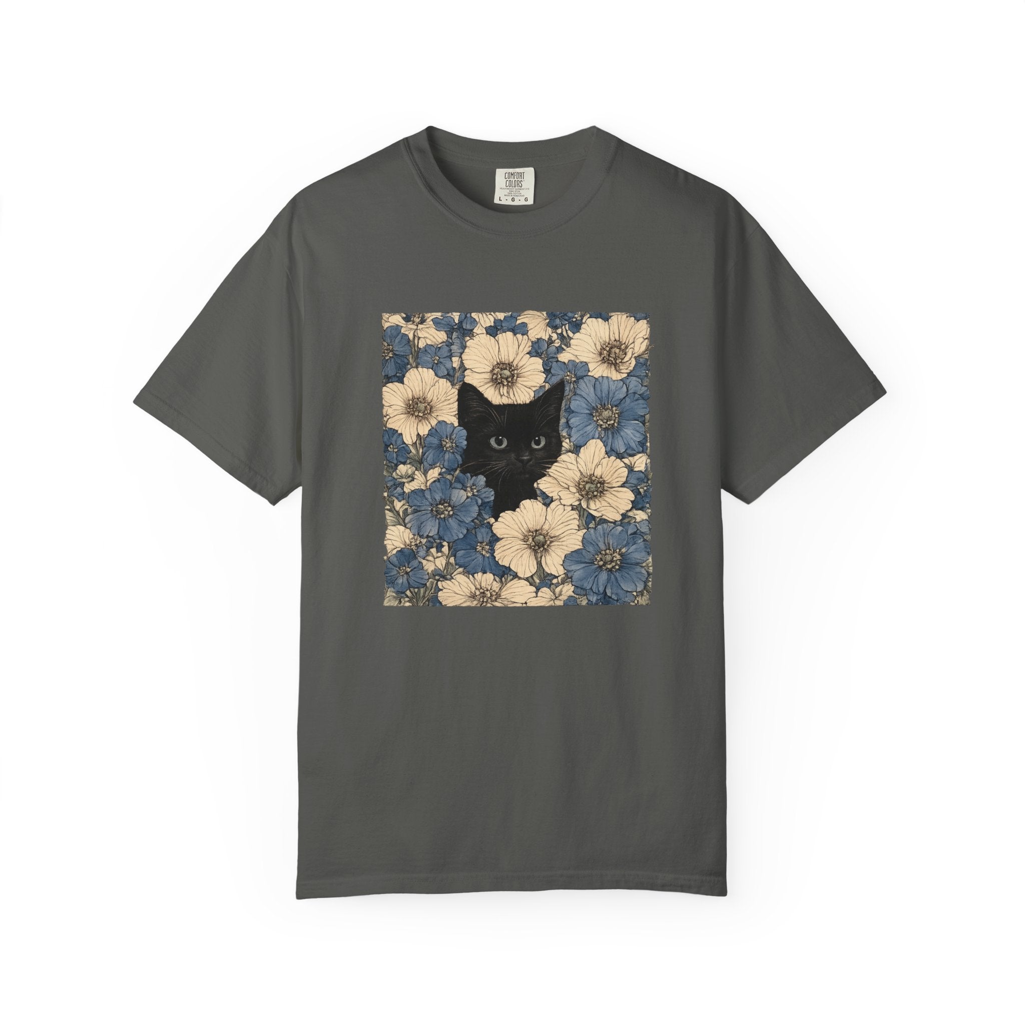 Vintage Floral Cat Shirt