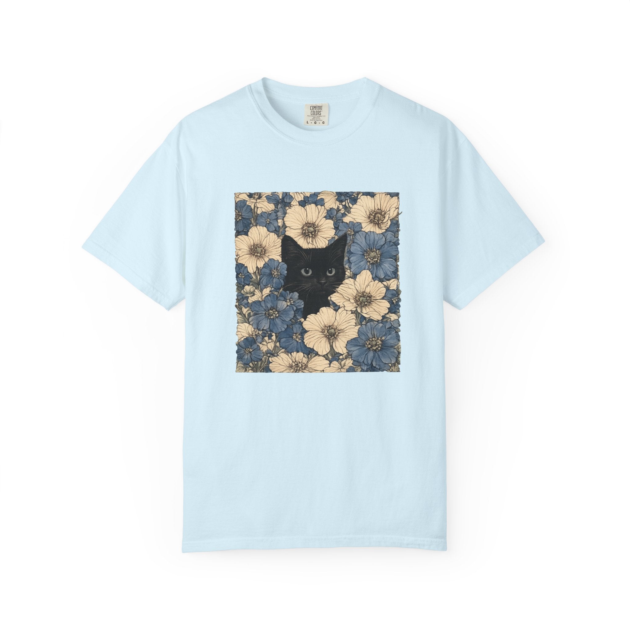 Vintage Floral Cat Shirt