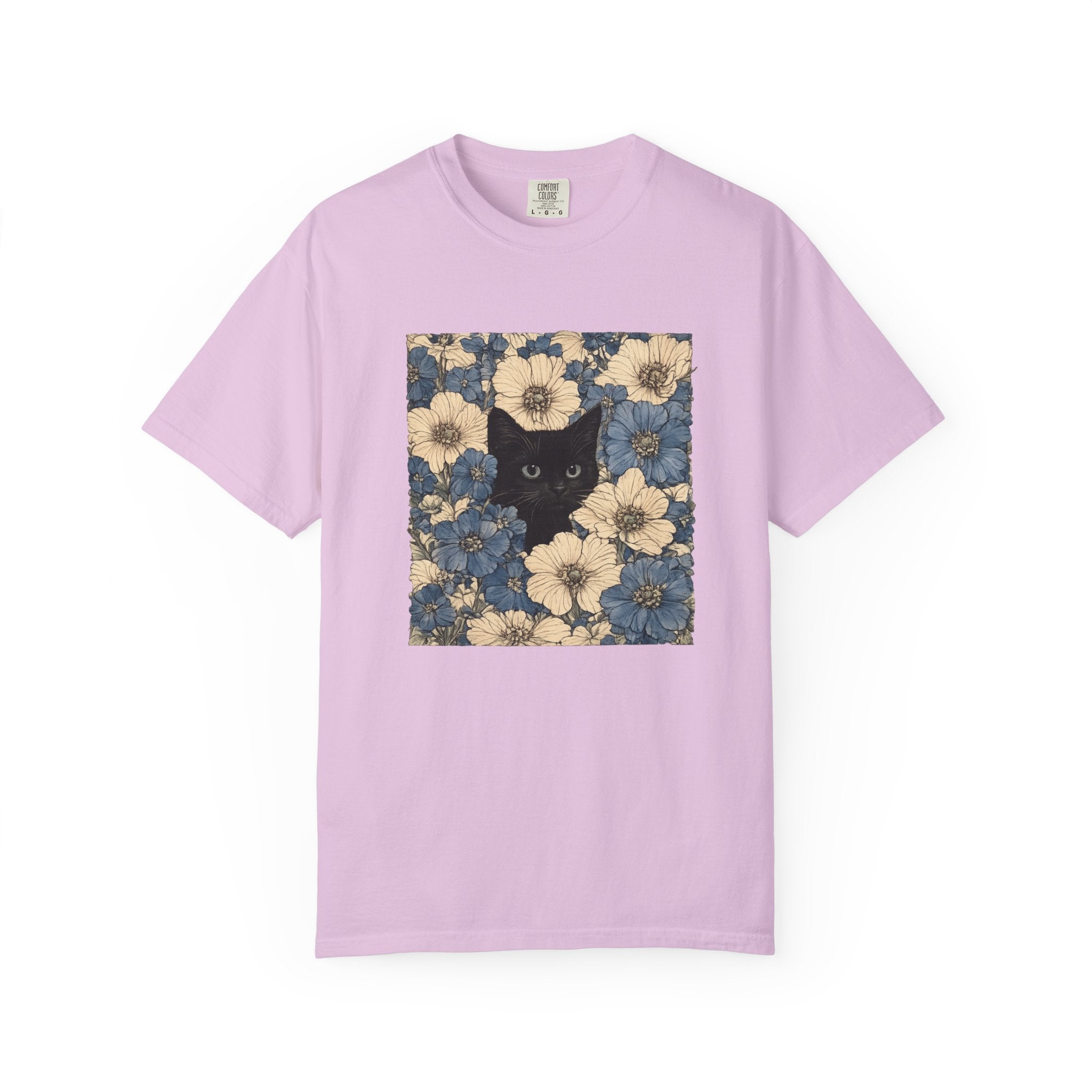 Vintage Floral Cat Shirt