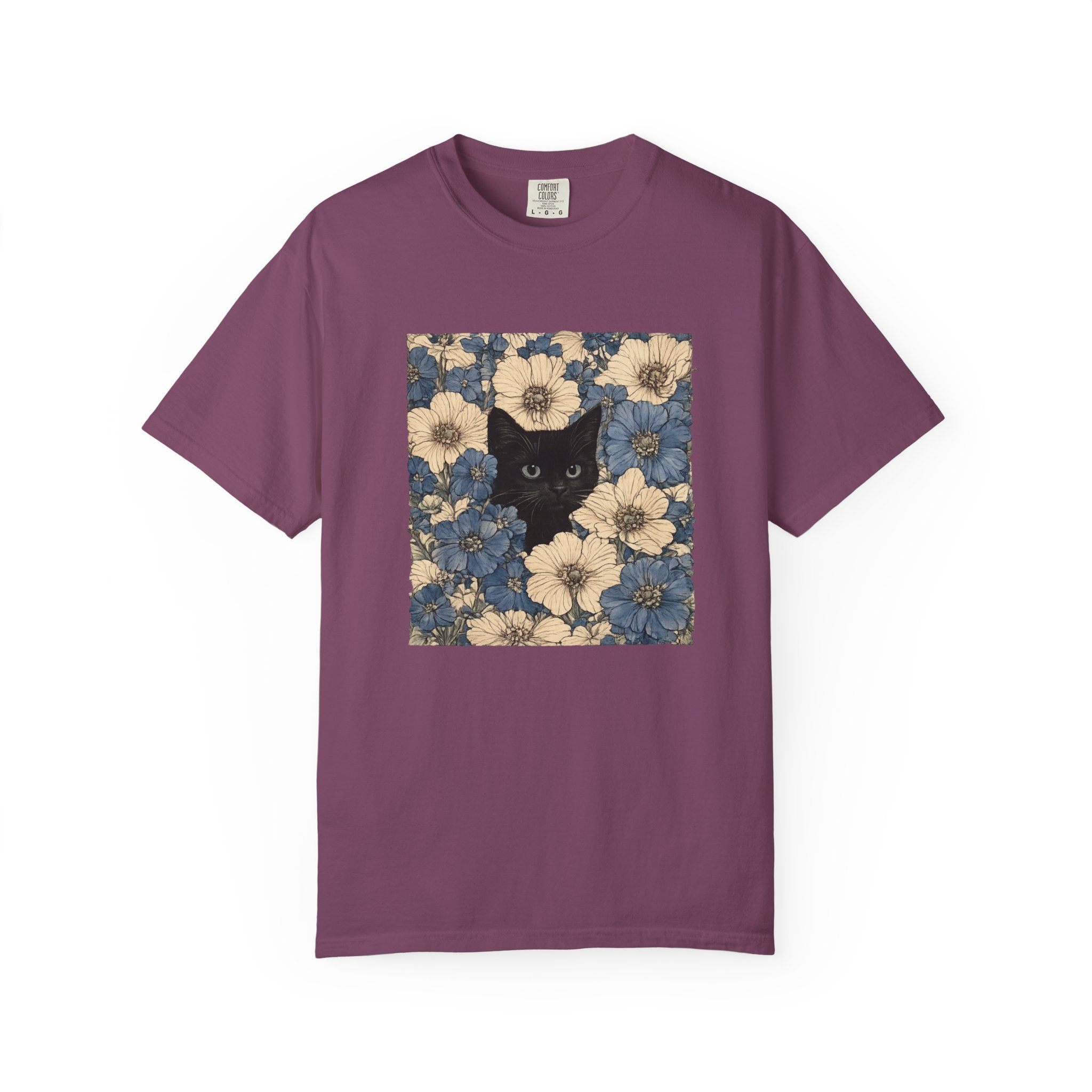 Vintage Floral Cat Shirt