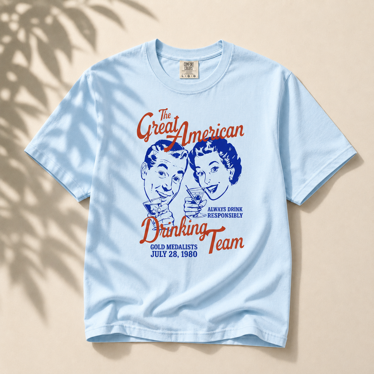 Vintage Retro Drinking Team Shirt