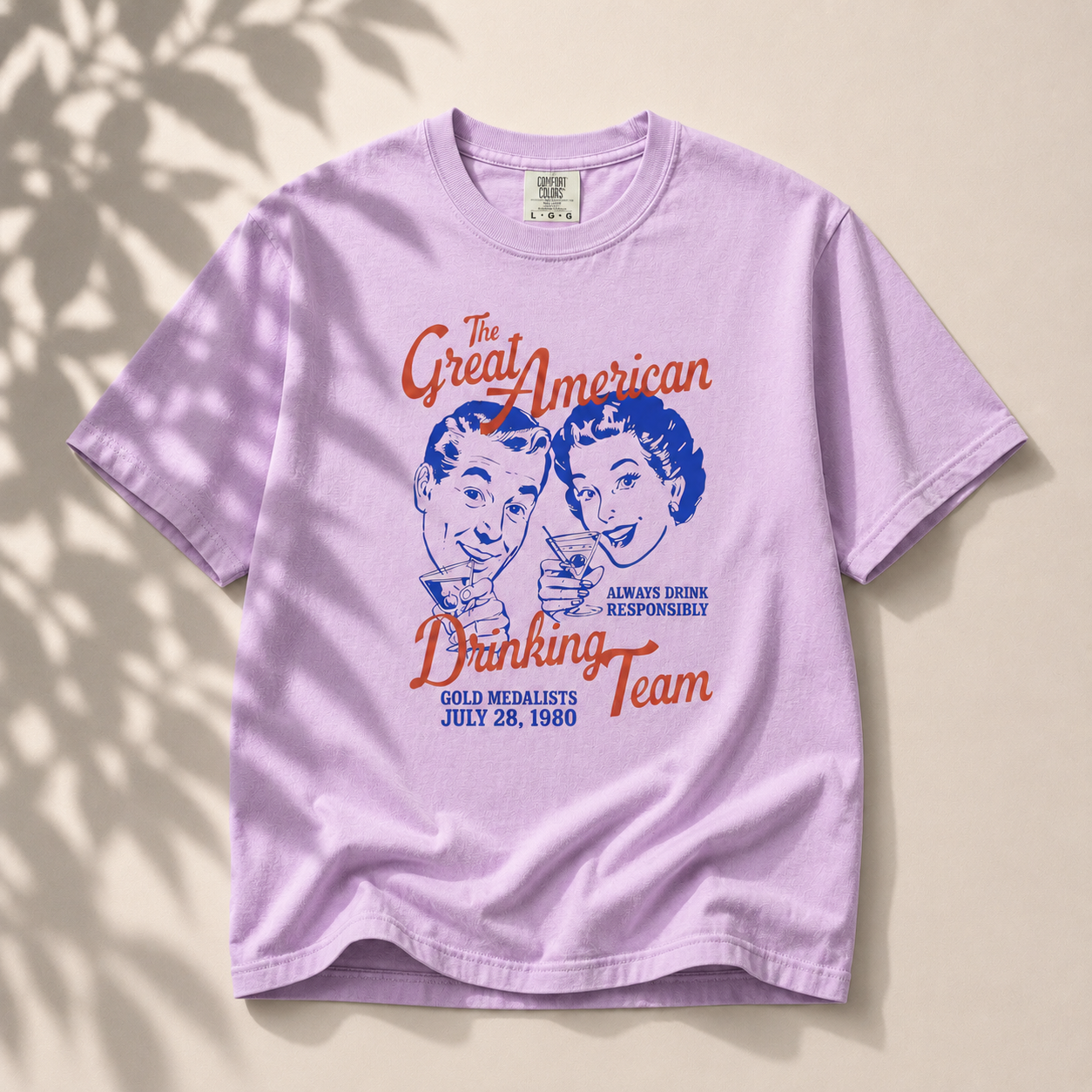 Vintage Retro Drinking Team Shirt