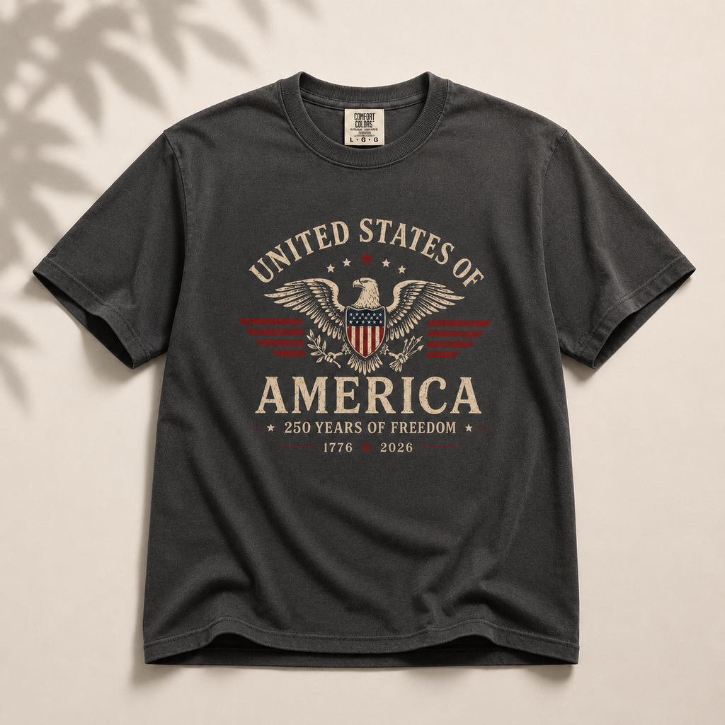 American Patriotic Shirt, USA 250th Anniversary Tee