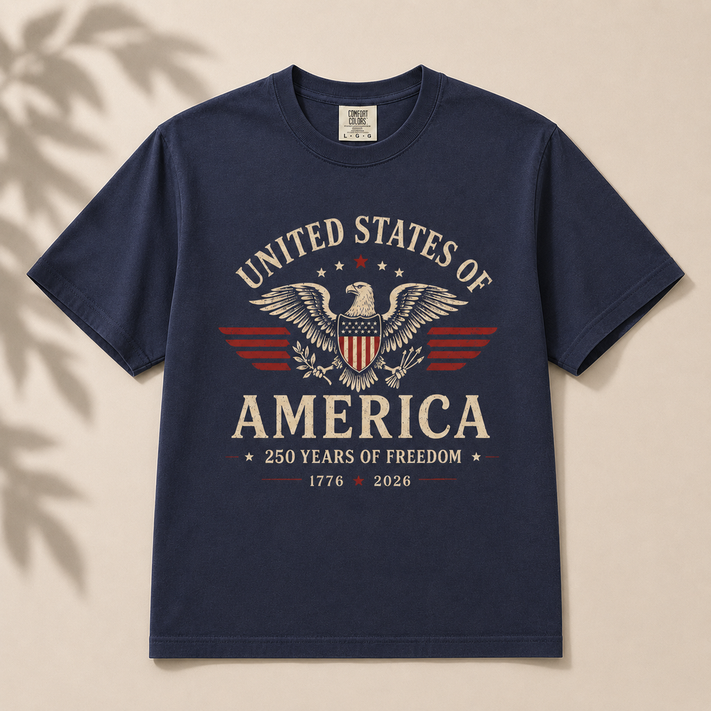 American Patriotic Shirt, USA 250th Anniversary Tee