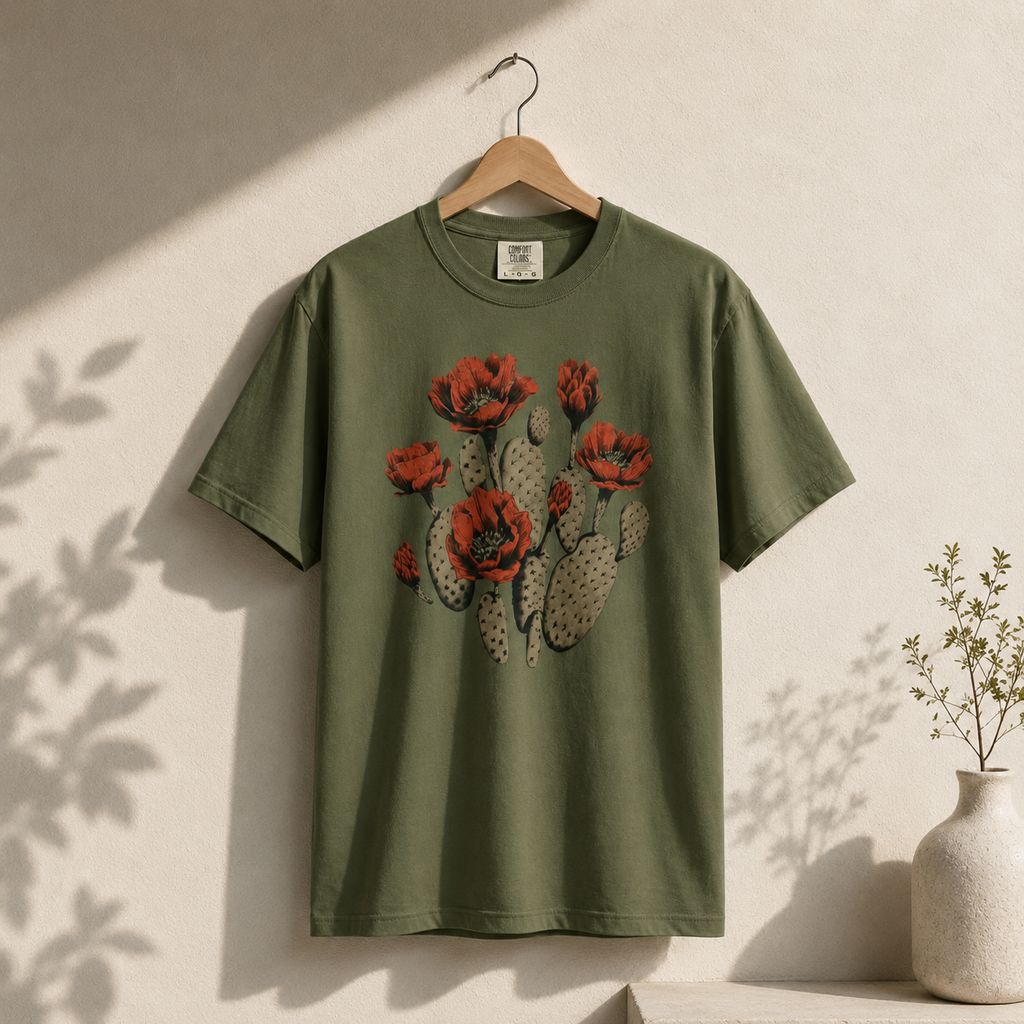 Cactus Bloom Flower Shirt