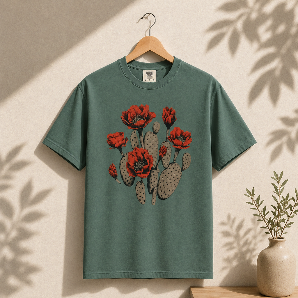 Cactus Bloom Flower Shirt