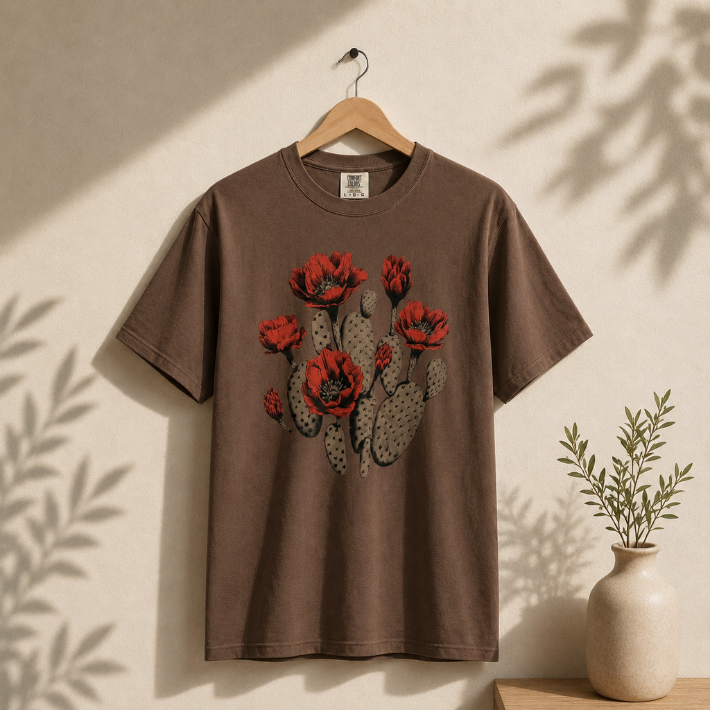 Cactus Bloom Flower Shirt