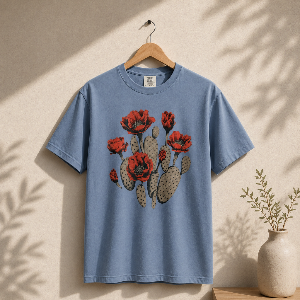 Cactus Bloom Flower Shirt
