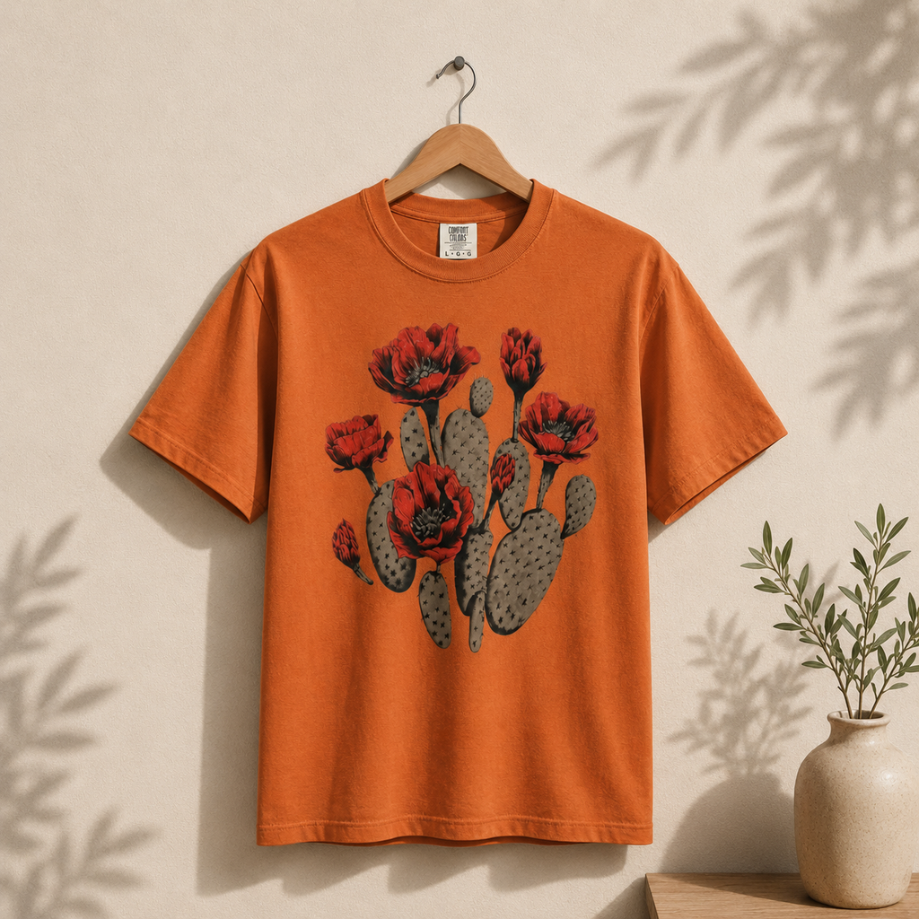Cactus Bloom Flower Shirt