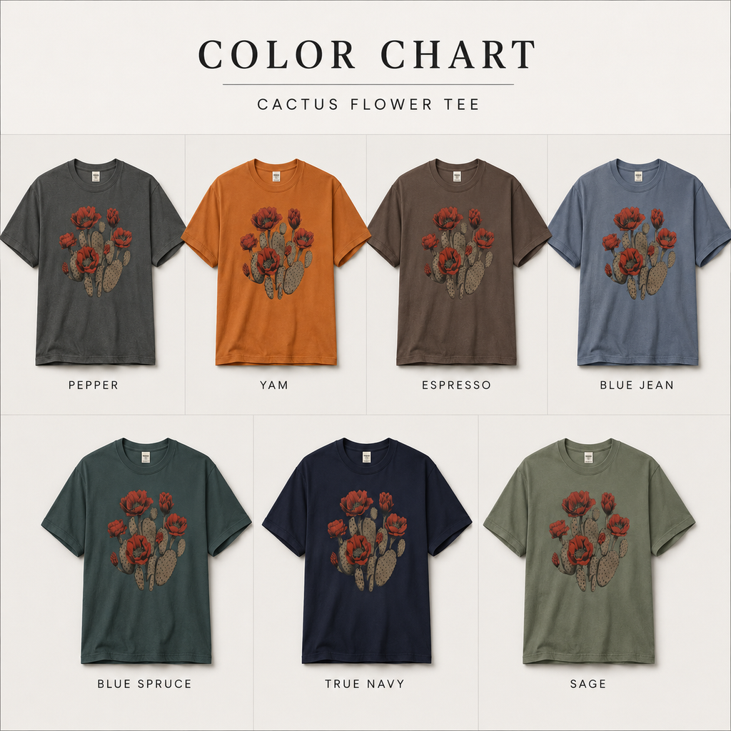 Cactus Bloom Flower Shirt