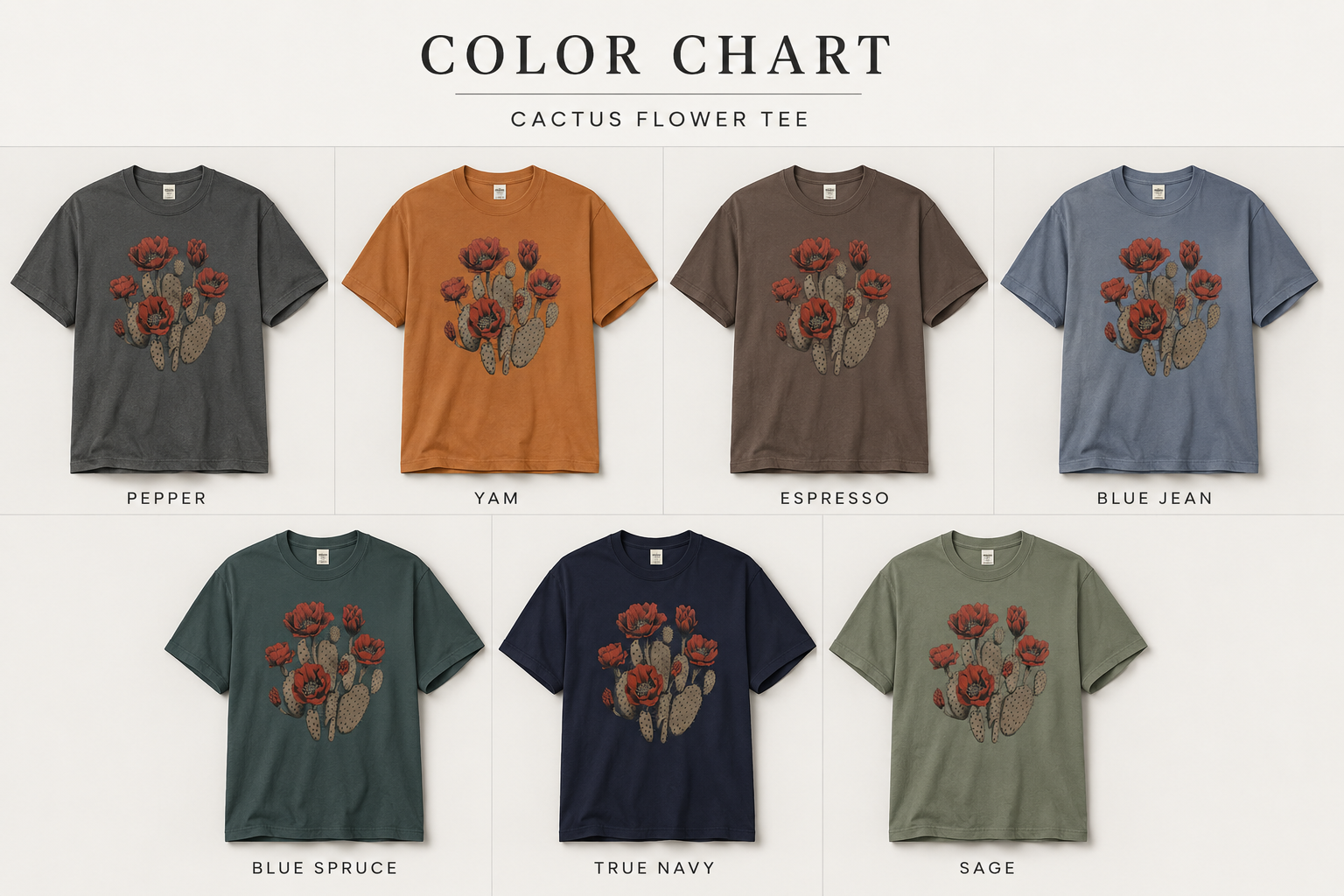 Cactus Bloom Flower Shirt