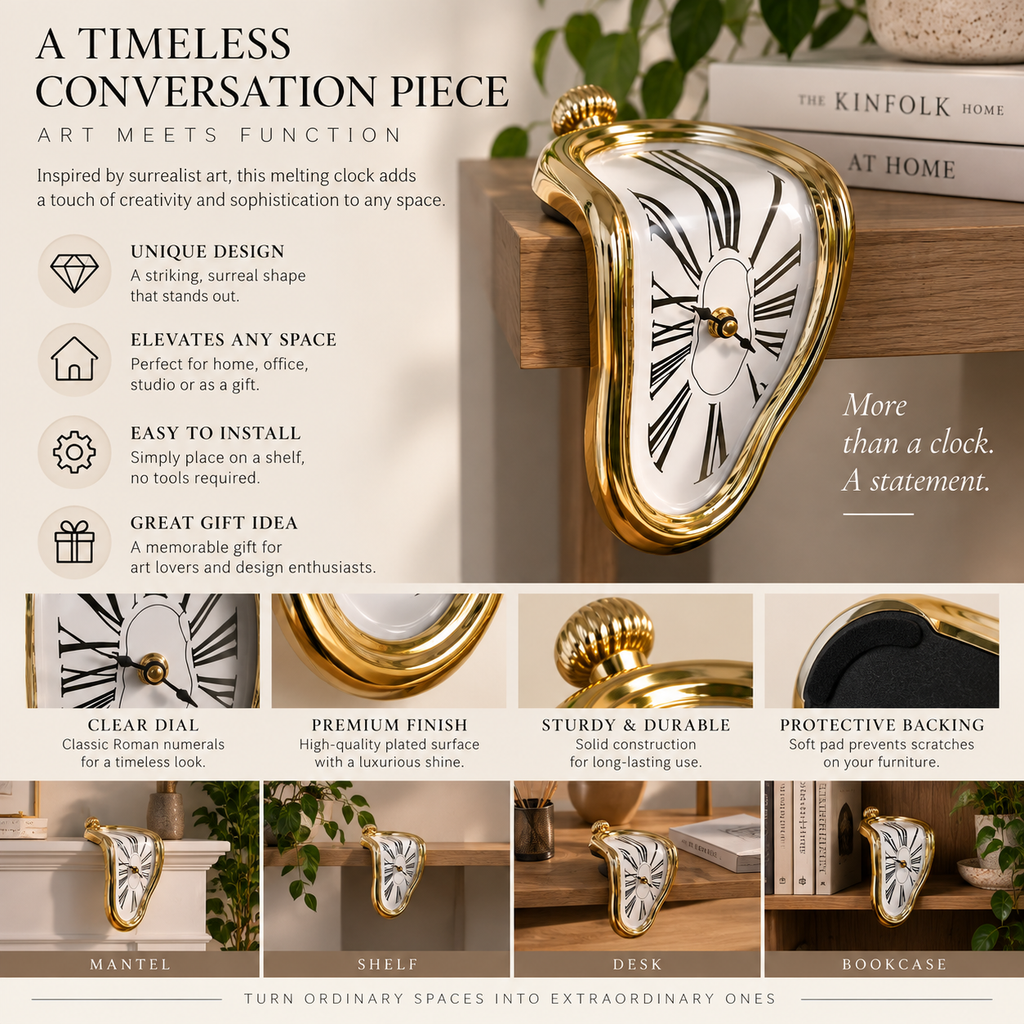 Melting clock features and styling ideas