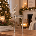 Silver reindeer holiday tabletop decoration